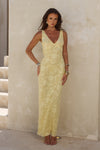 AMARNA MAXI DRESS - LEMON