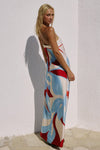 AMOREE STRAPLESS MAXI DRESS - AMOREE RED