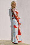 AMOREE LONG SLEEVE MAXI DRESS - AMOREE RED