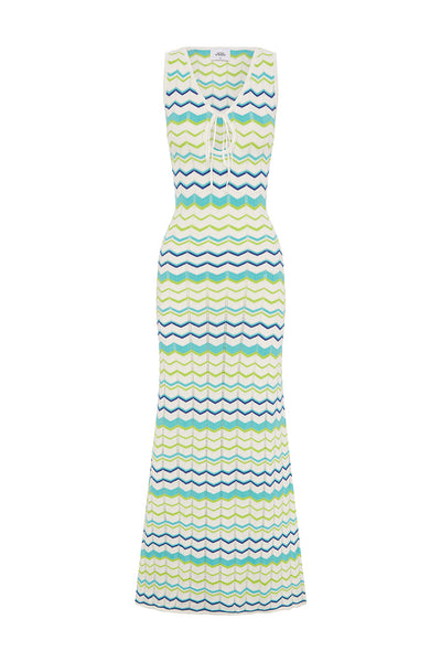 ANDREA MAXI DRESS - GREEN MULTI