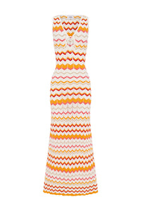 ANDREA MAXI DRESS - ORANGE MULTI