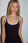ANGELO TANK MAXI DRESS - BLACK/WHITE