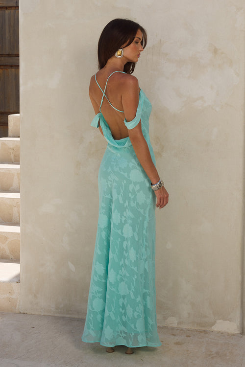 ANITA MAXI DRESS - AQUA