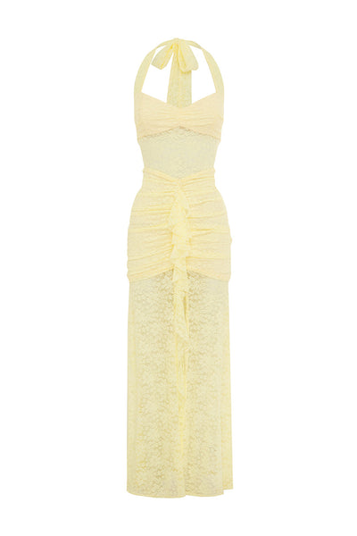 ANNIKA MAXI DRESS - LEMON