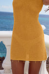ARIYA SLEEVELESS MINI DRESS - MANGO METALLIC