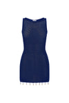 ARIYA SLEEVELESS MINI DRESS - ROYAL METALLIC