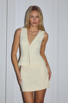 ORLA TAILORED MINI SKIRT - BUTTER
