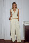 ARLA WIDE LEG PANTS - BUTTER