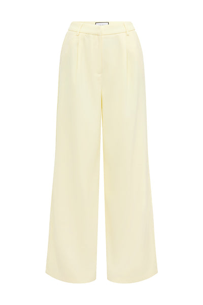 ARLA WIDE LEG PANTS - BUTTER