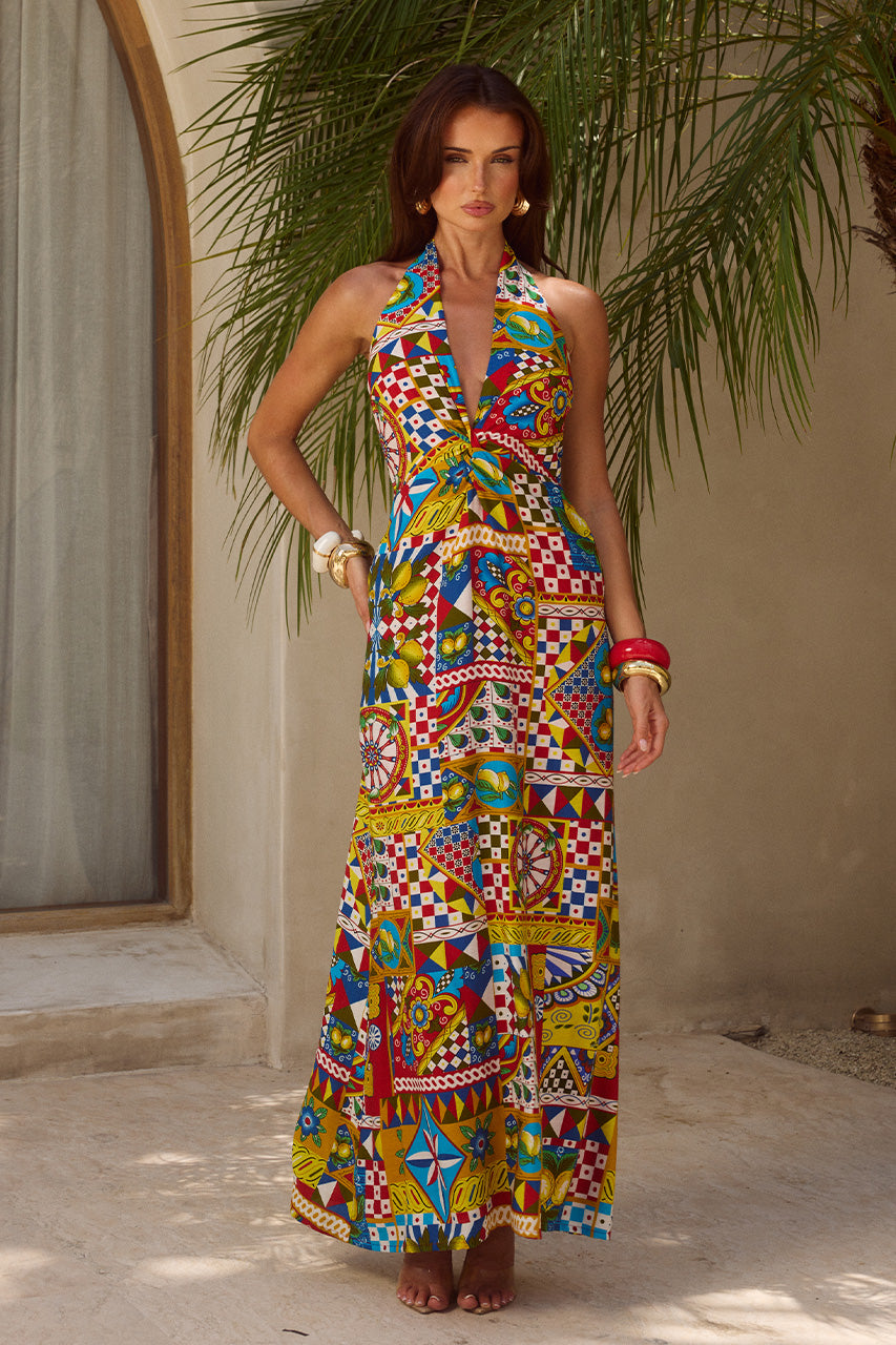 ARLETTE MAXI DRESS - PHAEDRA PRINT