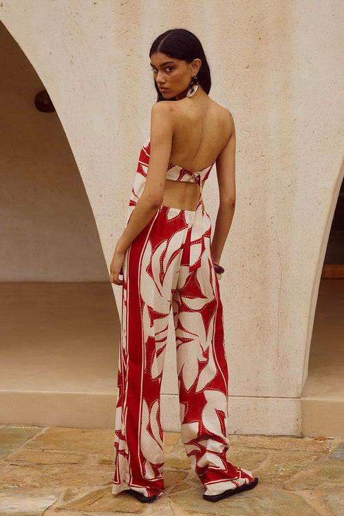 ARLETTE PALAZZO PANT - ARLETTE RED
