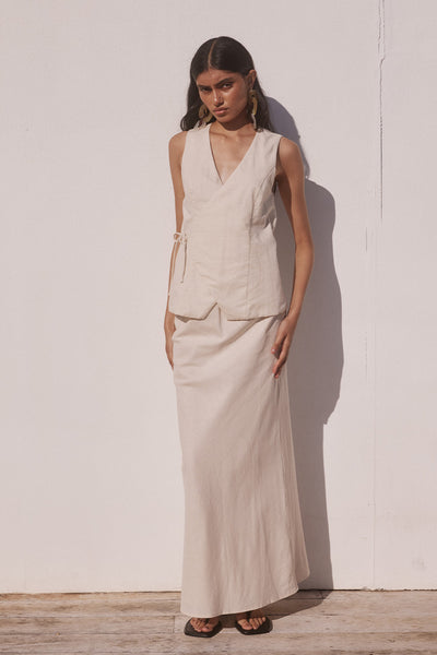 ASCEND MAXI SKIRT - SAND