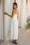 ASTRID HALTER MIDI DRESS - WHITE