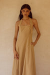 ASTRID HALTER MIDI DRESS - CAMEL