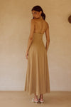 ASTRID HALTER MIDI DRESS - CAMEL