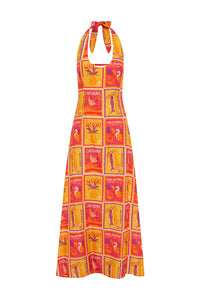 AURA MAXI DRESS - ALOHA ORANGE