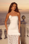AVALON STRAPLESS MAXI DRESS - WHITE