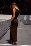BALIN MIDI DRESS - ESPRESSO
