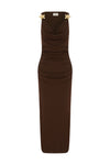 BALIN MIDI DRESS - ESPRESSO