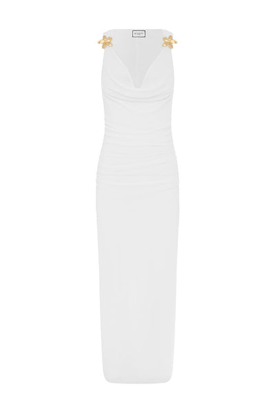 BALIN MIDI DRESS - WHITE