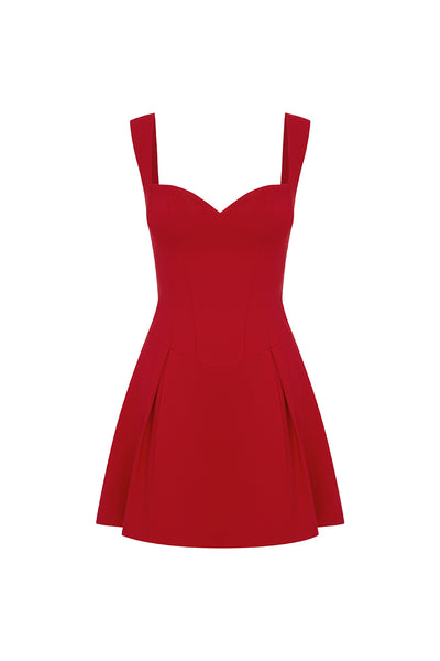 BETHANI MINI DRESS - CHERRY