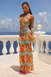 BRANDY MAXI DRESS - DIAZ AQUA