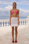 LUANA MINI SKIRT - WHITE
