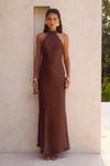 BRIGITTE MAXI DRESS - CHOCOLATE