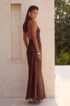 BRIGITTE MAXI DRESS - CHOCOLATE