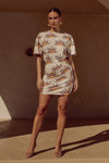 BRIZZIE MINI DRESS - SOLA PRINT