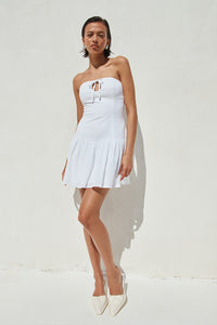 BRONWYN MINI DRESS - WHITE