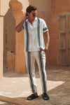 BROOKS PANT - WHITE/BLACK