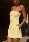 CAIRO MINI DRESS - LEMON