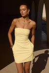CAIRO MINI DRESS - LEMON