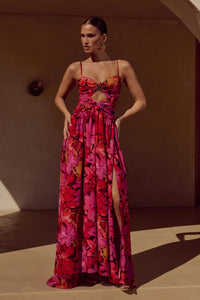 CAMILLE MAXI DRESS - ROMANCE PRINT