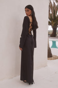 CAMINO MAXI DRESS - BLACK/SAND