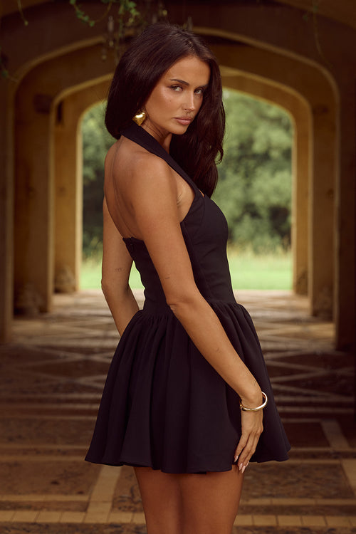 CARMEN MINI DRESS - BLACK