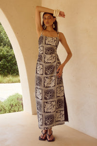 CHANTELLE MIDI DRESS - HAVANNA BLACK