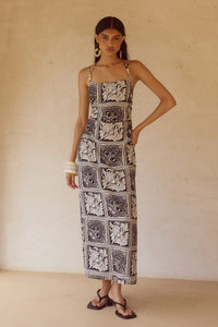 CHANTELLE MIDI DRESS - HAVANNA BLACK