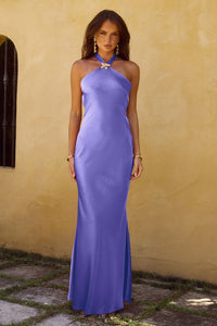 CHARA LOW CROSS BACK MAXI DRESS - PERIWINKLE