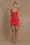 CLAUDELLE MINI DRESS - RED