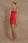 CLAUDELLE MINI DRESS - RED