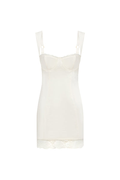 CLAUDELLE MINI DRESS - IVORY