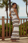 CORALINA MAXI DRESS - WHITE/SAND