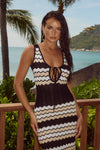 CORALINA MAXI DRESS - BLACK/SAND