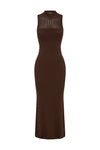 COSTA MAXI DRESS - CHOCOLATE