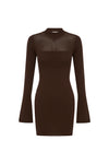 COSTA MINI DRESS - CHOCOLATE