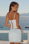 VALERIE LACE TRIM BUSTIER - ICE BLUE