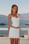 VALERIE LACE TRIM BUSTIER - ICE BLUE