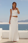 MEDINA LOW WAIST MAXI SKIRT - OFF WHITE